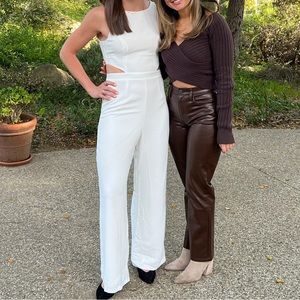 Lulus Moments to Remember White Jumpsuit